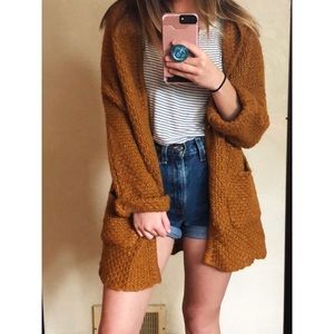 NWT Burnt Orange Knit Cardigan